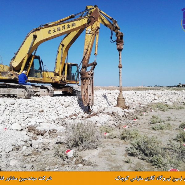 بهسازی زمین نیروگاه گازی مقیاس کوچک به روش ستون شنی با تزریق دوغاب سیمان