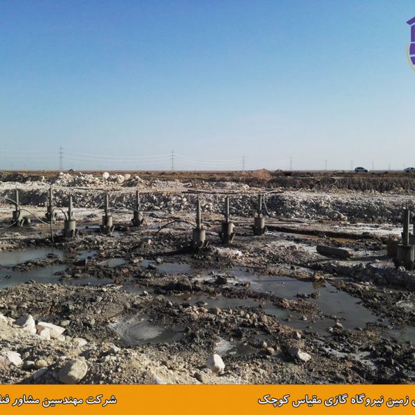 بهسازی زمین نیروگاه گازی مقیاس کوچک به روش ستون شنی با تزریق دوغاب سیمان